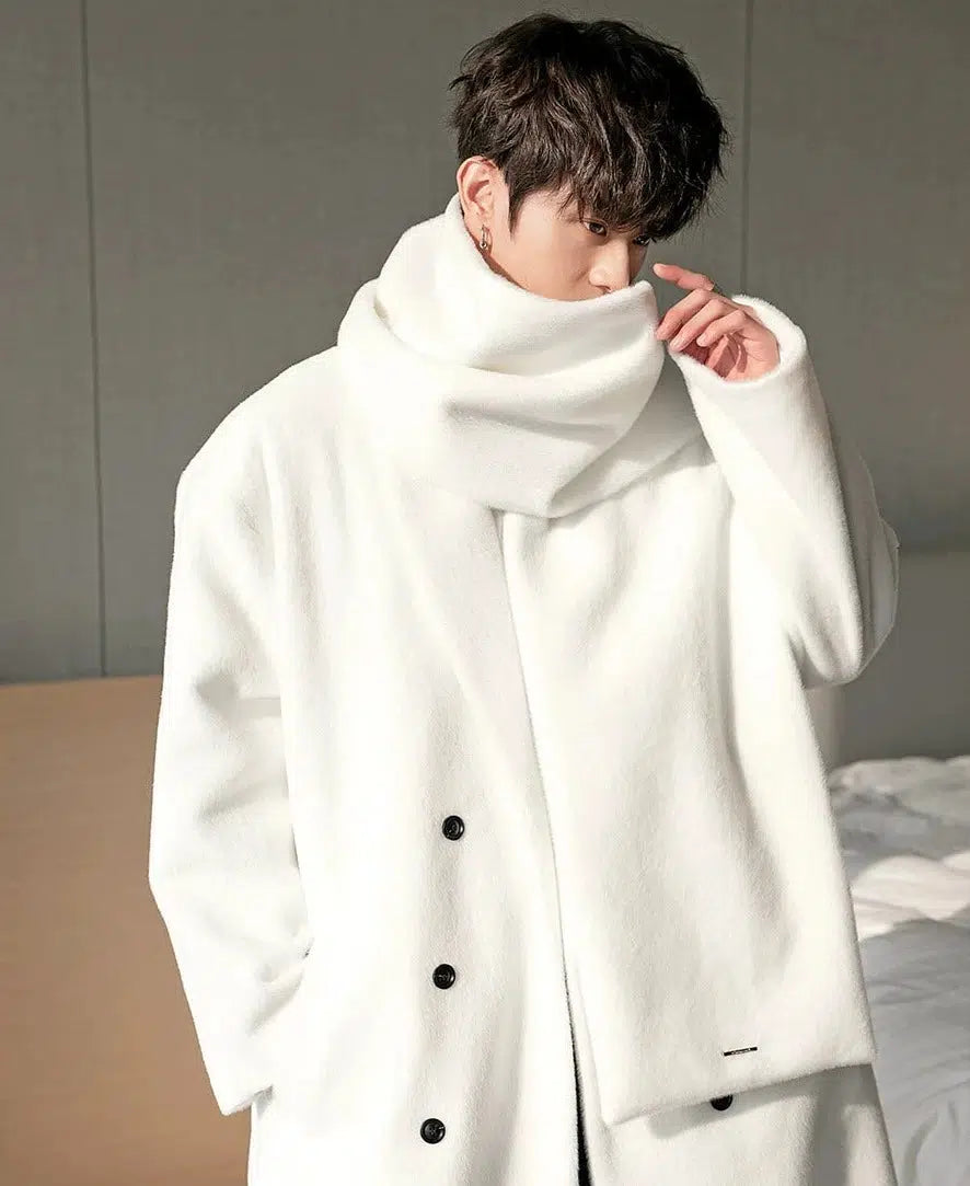 Maxct Woolen Coat With Scarf