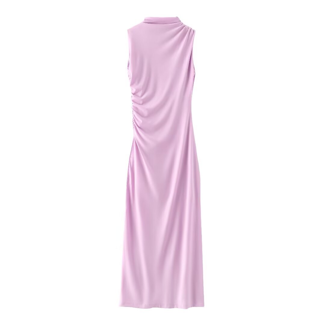 Maxct New Pleated Trim Sleeveless Flute Dress 3152200