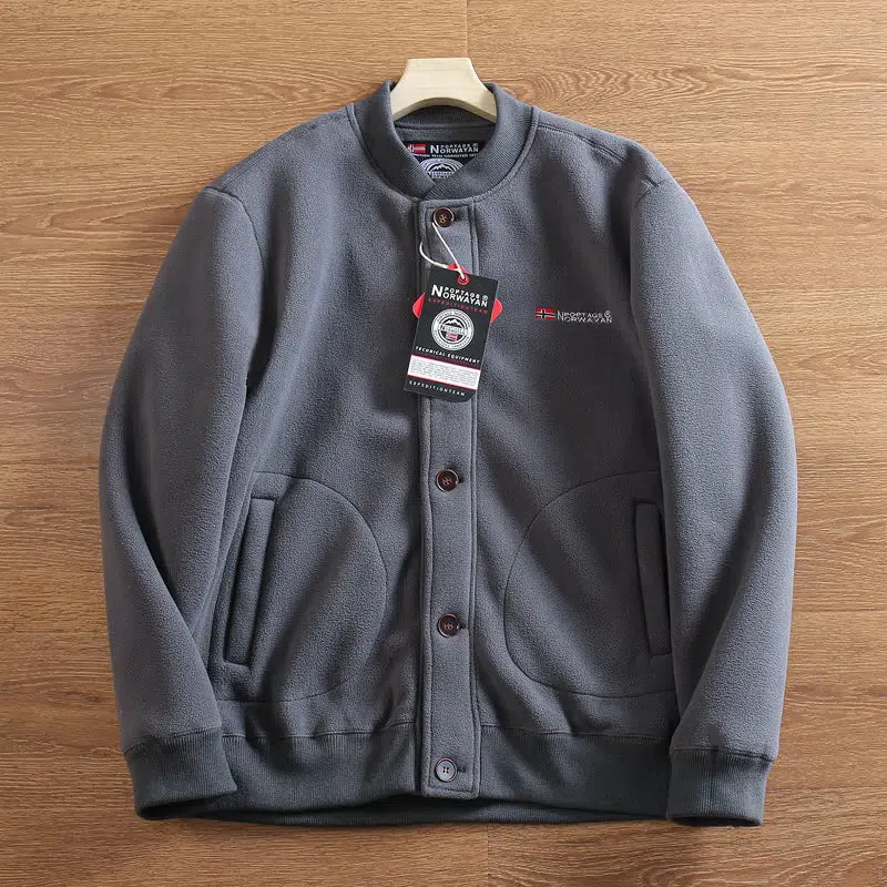 Maxct Polar Fleece Baseball Collar Jacket