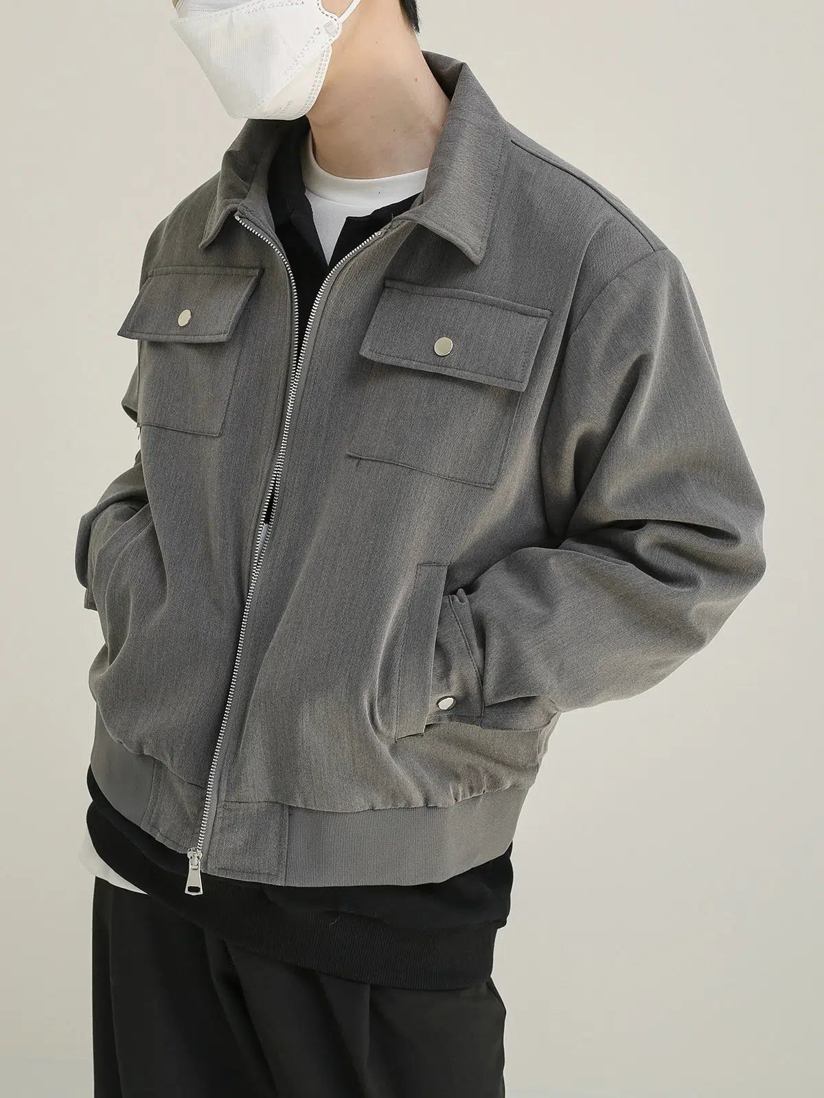 Maxct Minimalist Short Full Zip Jacket