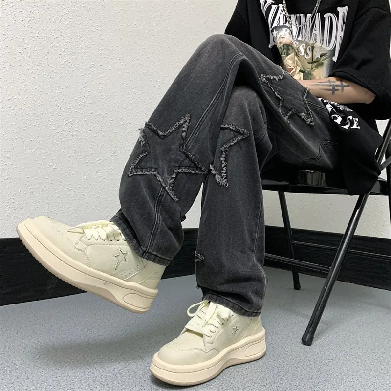 TIA Retro Star Patch Jeans Maxct