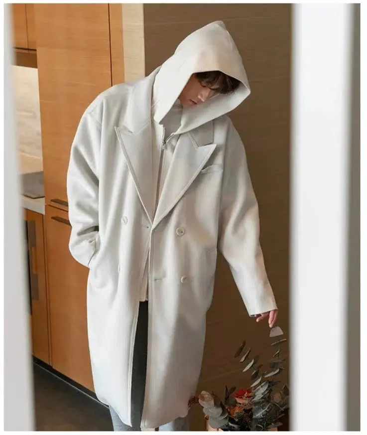 Maxct Two Piece Hooded Sweater Trench Coat