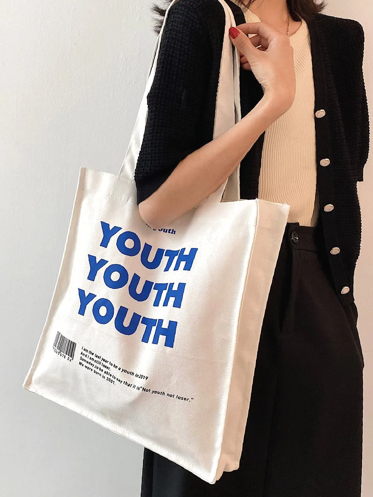 Maxct - Letter Graphic Tote Bag  - Women Tote Bags