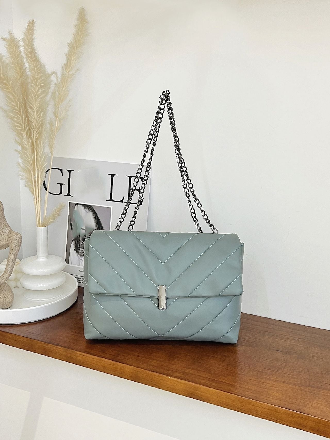 Maxct - Chevron Chain Tote Bag  - Women Tote Bags