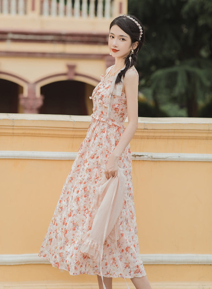 Tea Cup Floral Cami Dress Maxct