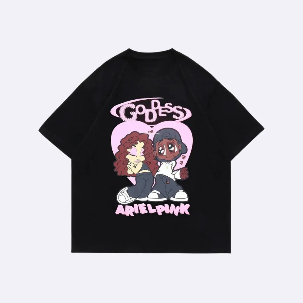 Maxct &Ariel Pink Cute Couple Tee