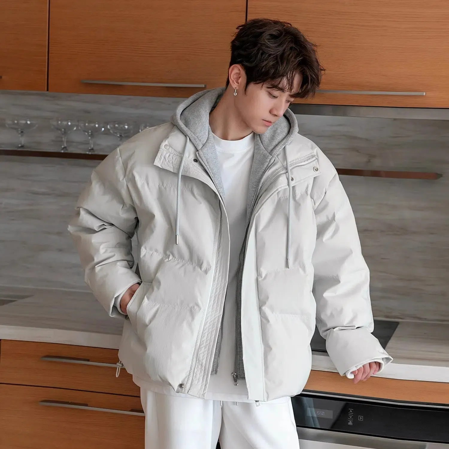 Maxct Two Pieces Hooded Puffer Jackets