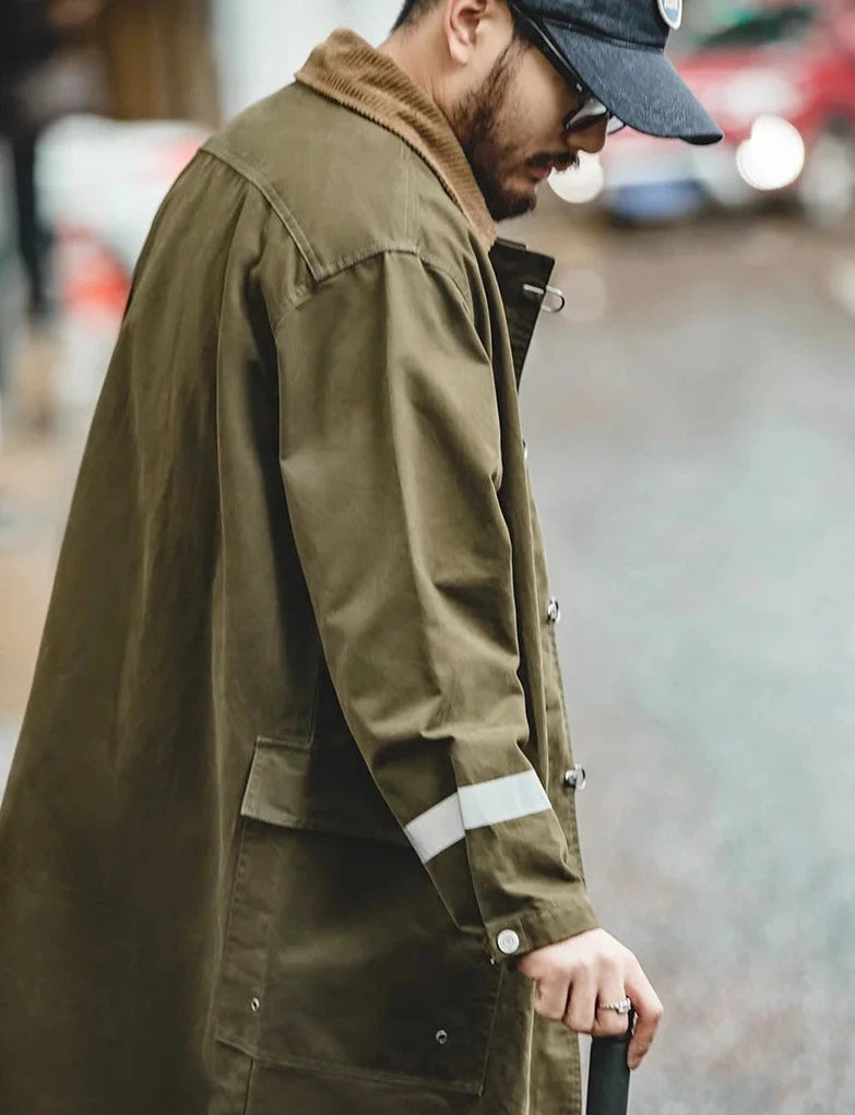 Maxct Metal Buckle Workwear Overcoat