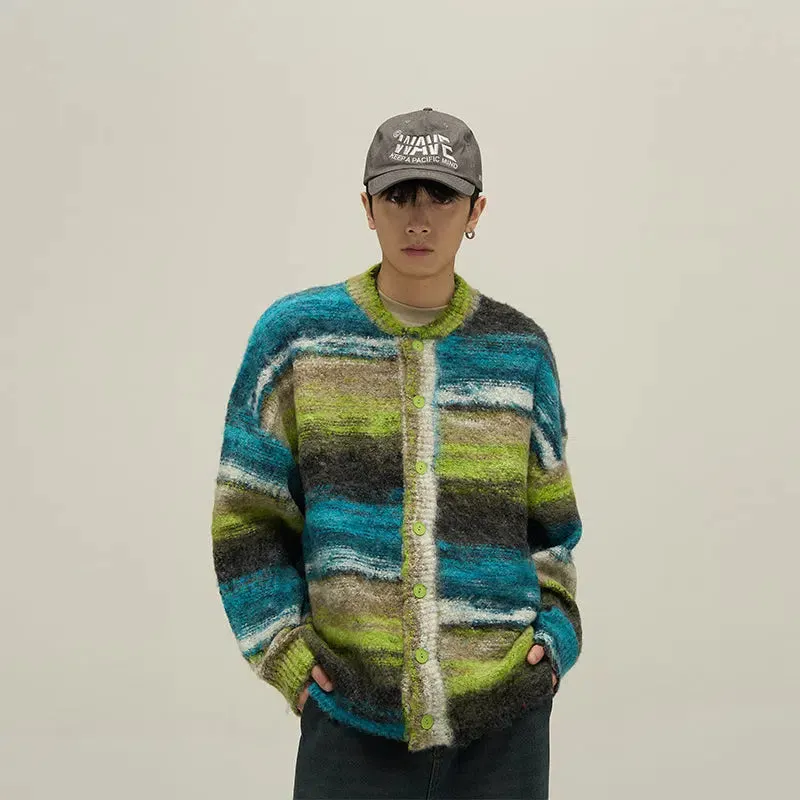 Maxct Vintage Striped Cardigan Sweater