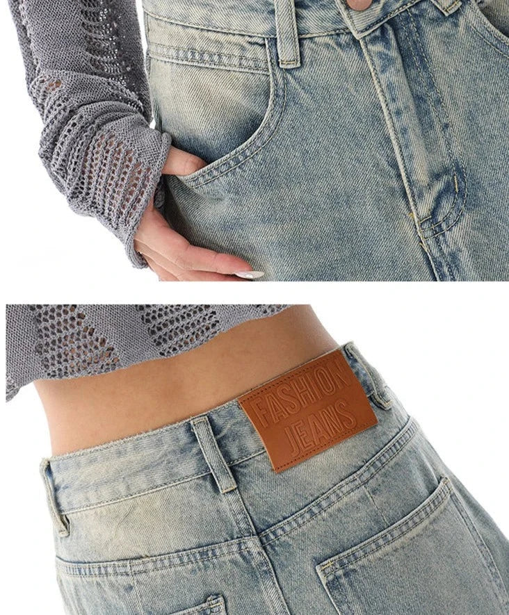 High Waisted Baggy Jeans Bliss for Women Maxct