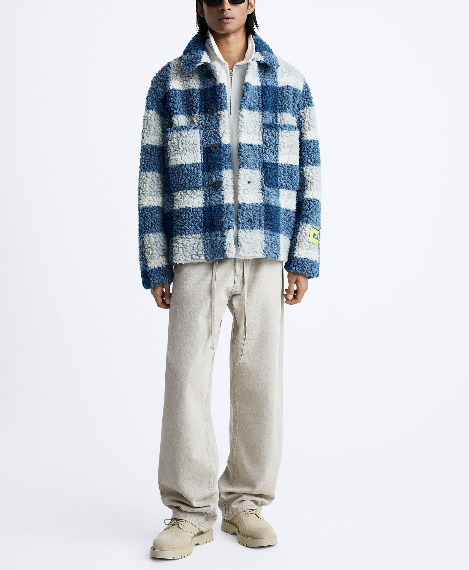 &NEW DNWR Luxe Blue Plaid Coat