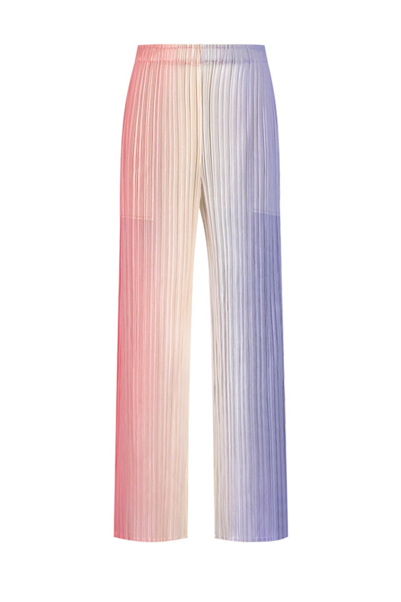 Maxct Gradient Full Pleated Irregular Top & Wide Leg Pants