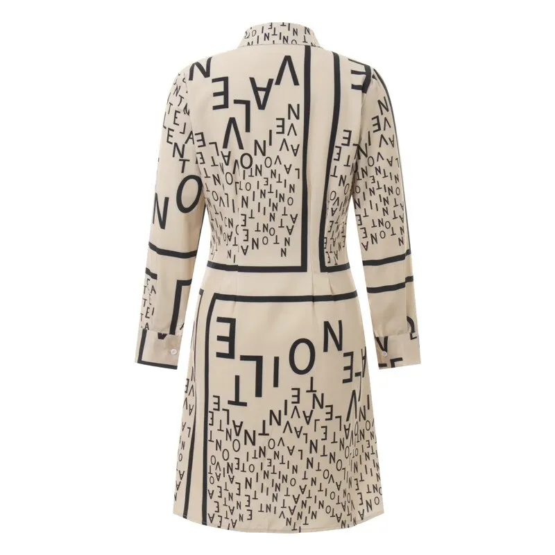 Women's Printed Long Sleeve Dress Casual Bandage Mini A-line Dresses Sexy Party Summer Feminias Vestidos Women Clothes
