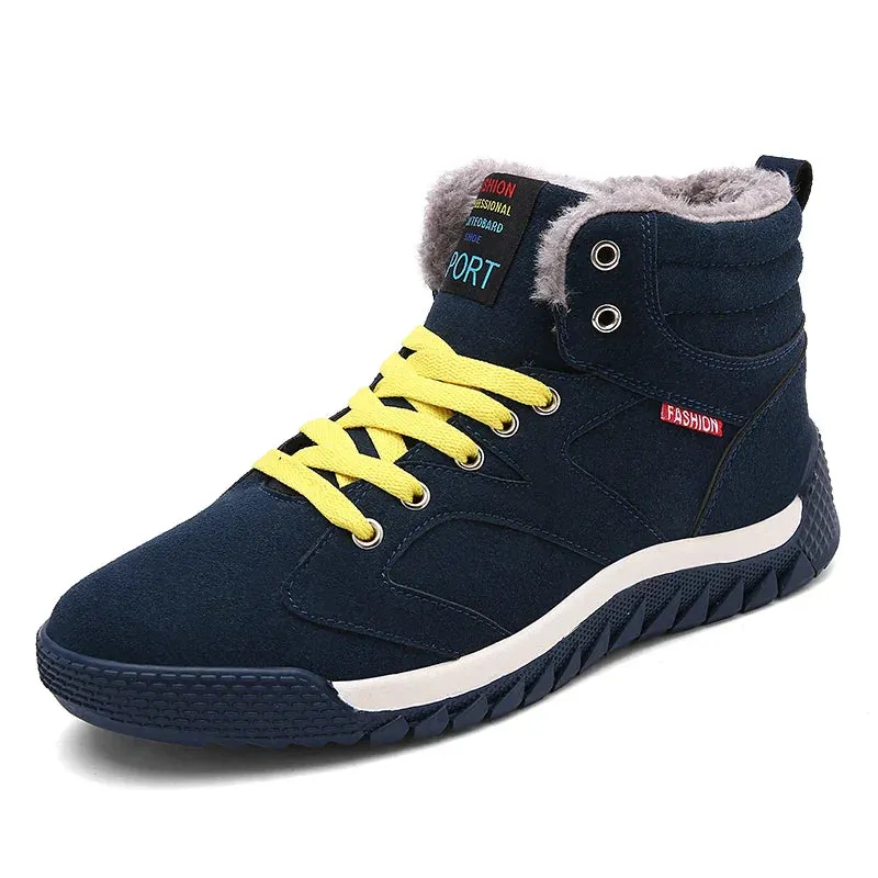 Cozy Winter Men's Snow & Hiking Boots Plush, Non-slip Maxct