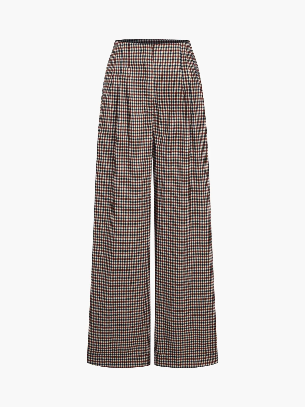 Maxct Houndstooth Wide Leg Dress Pants