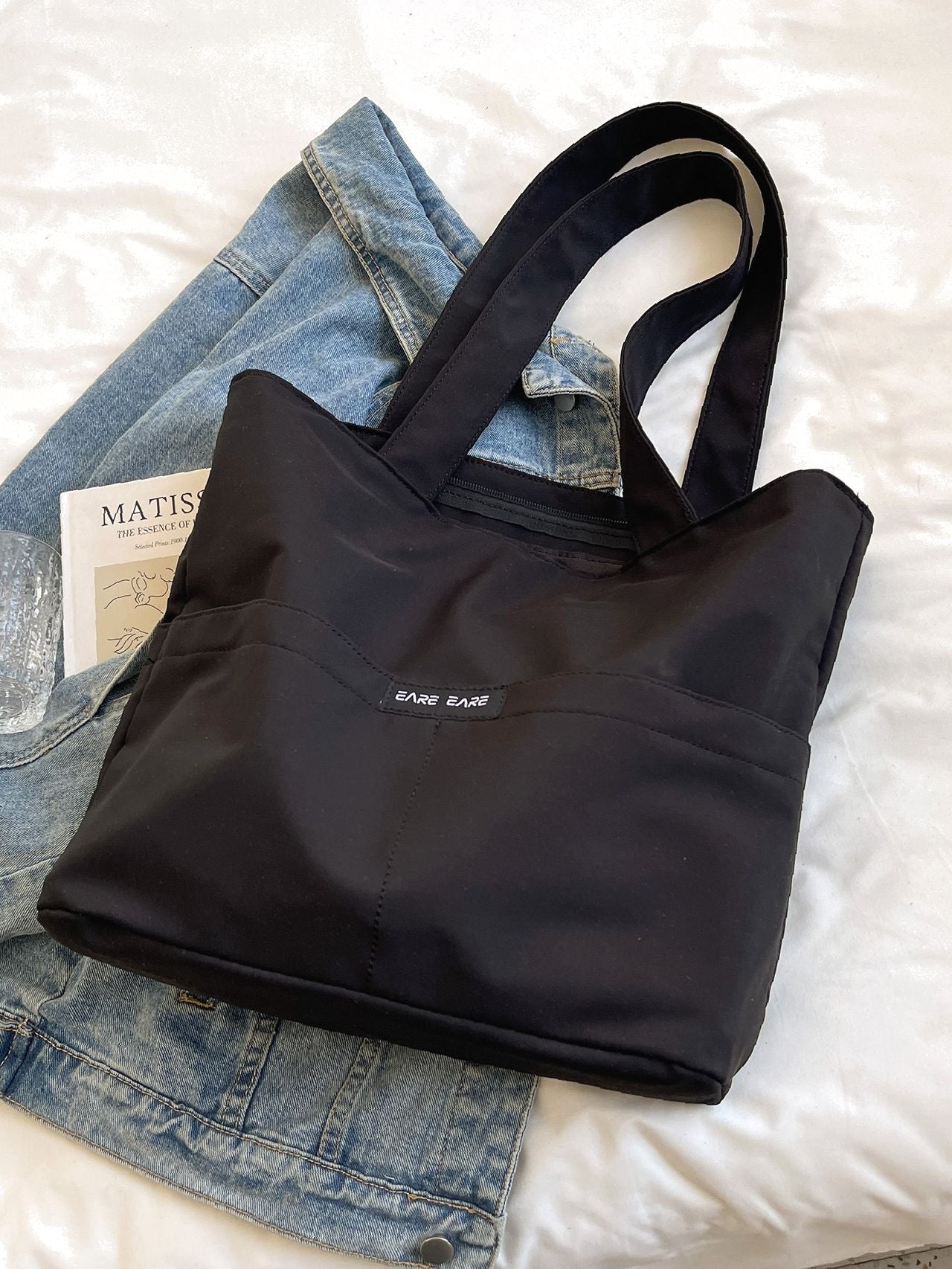 Maxct - Letter Patch Tote Bag  - Women Tote Bags