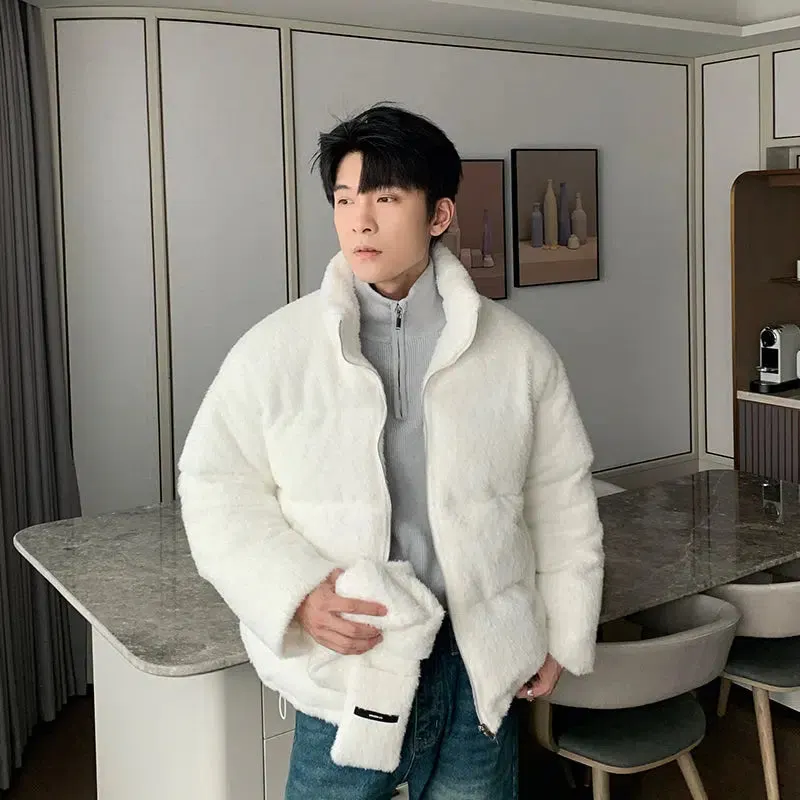 Maxct Cotton-padded Jacket with Scarf