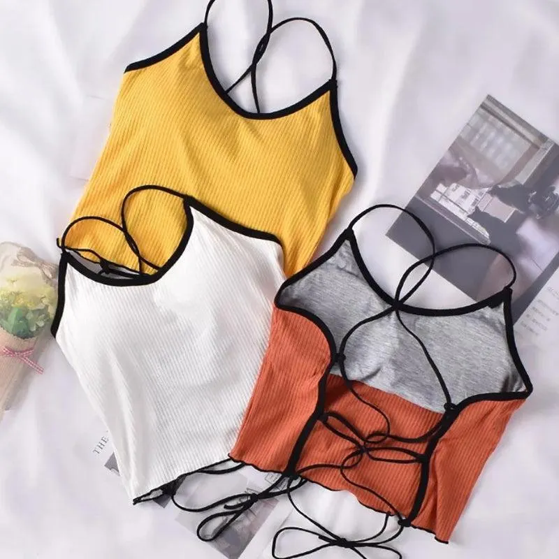 Maxct &Basic Corduroy Backless Crop Top