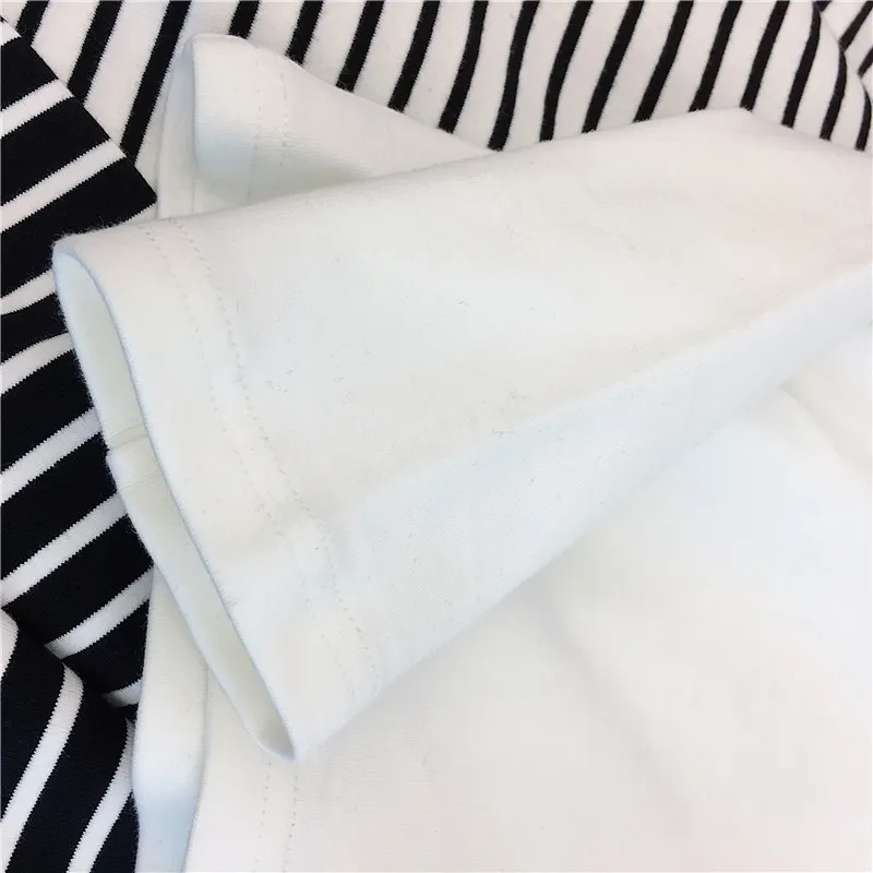 Maxct Long Sleeve T-shirts Women Striped Tshirts All-match Loose Basic Tops Leisure Korean Style Mujer Fashion Clothing Ins