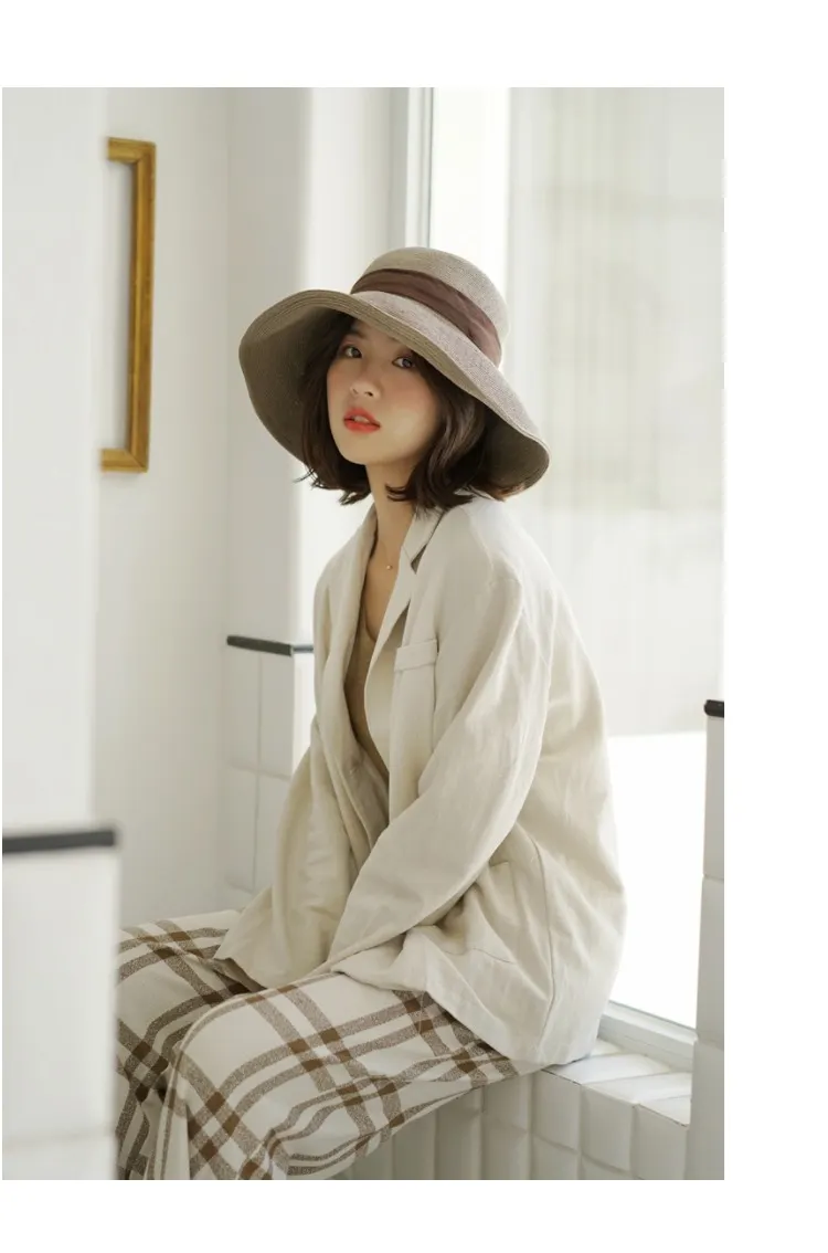 Straw Hat Artsy Travel Women's Anti-DDoS Foldable Hat