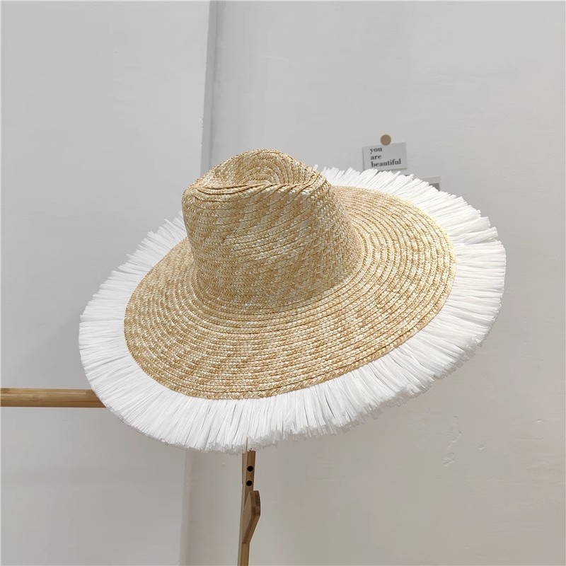 Sun Hat Fashion Wind Straw Women's Burrs Straw Hat