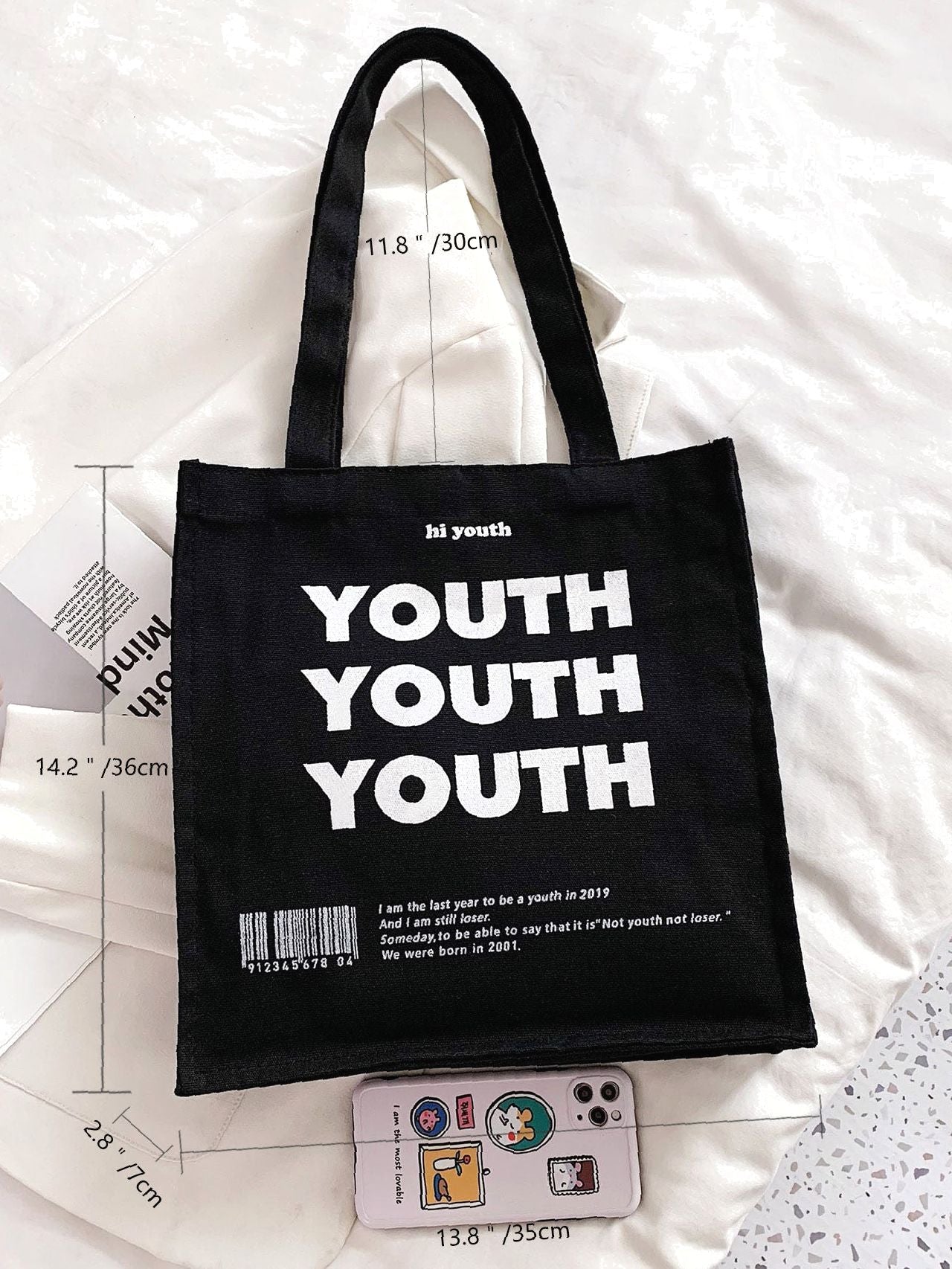 Maxct - Letter Graphic Tote Bag  - Women Tote Bags