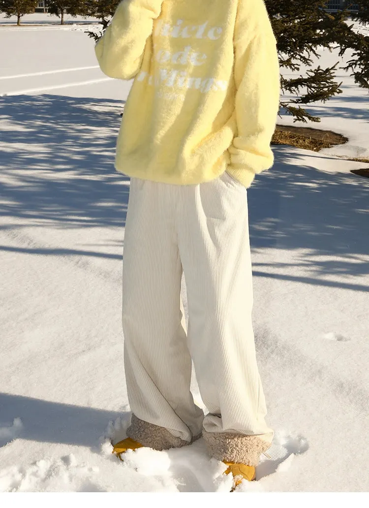 MANYSTON Winter Ribbed Cozy Pants Maxct