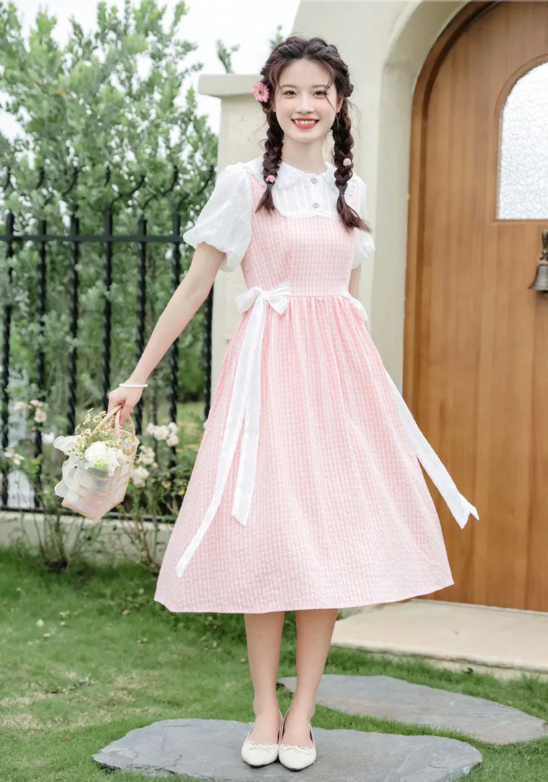 Gingham Picnic Twofer Dress Maxct