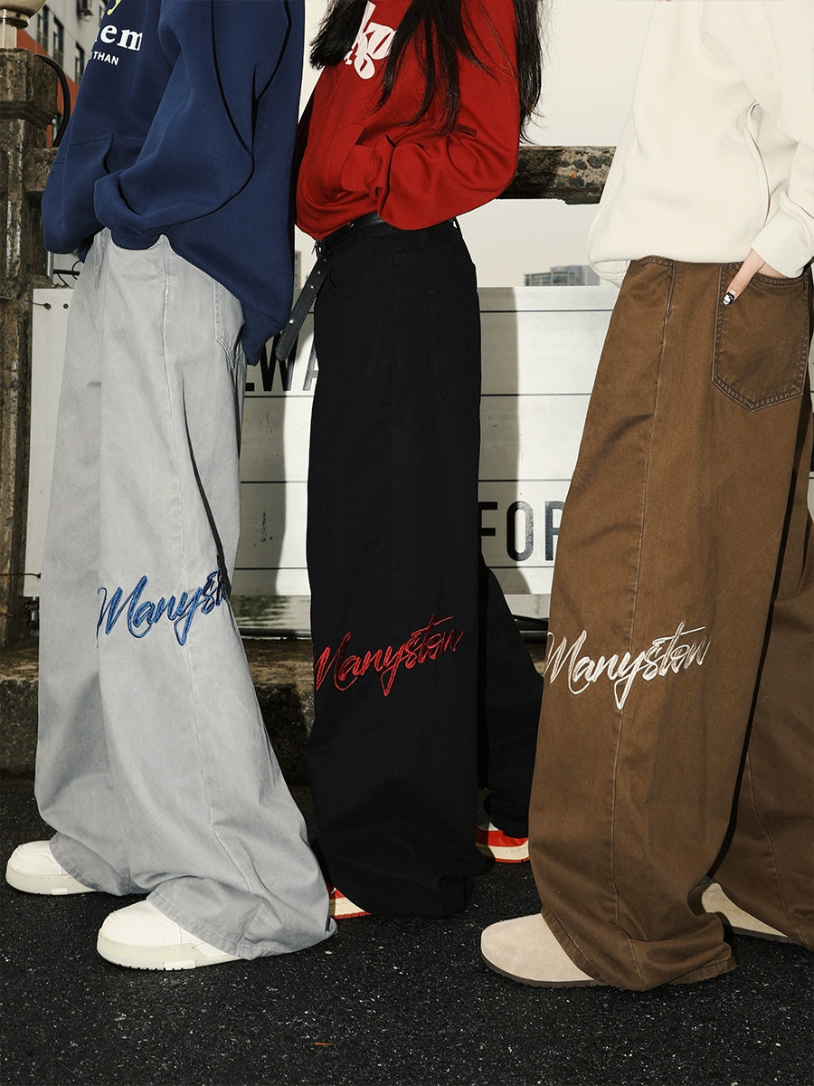 MANYSTON Side Logo Jeans Maxct