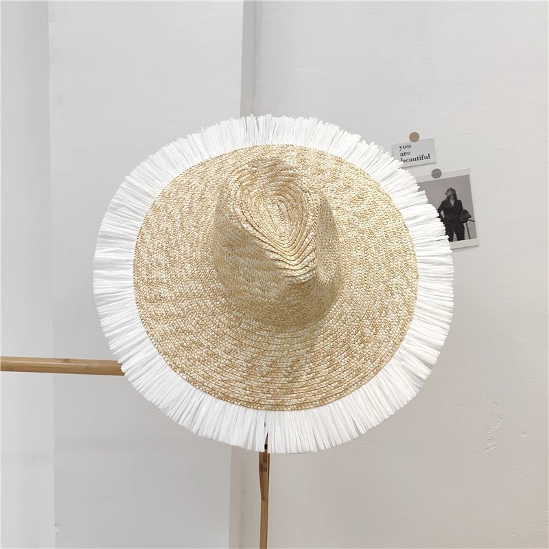 Sun Hat Fashion Wind Straw Women's Burrs Straw Hat