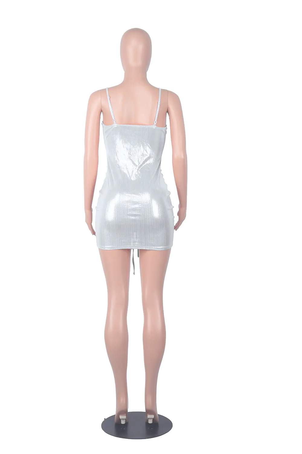Parity Drawstring Bodycon Mini Dress Sexy Young Little Chap Spaghetti Strap Sweet High Waist Vestidos For Female Summer