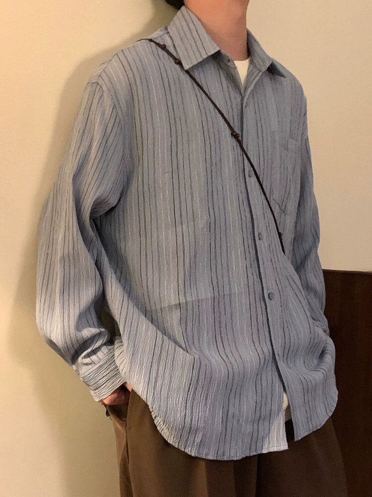 Nagawl Vintage Striped Shirt Maxct