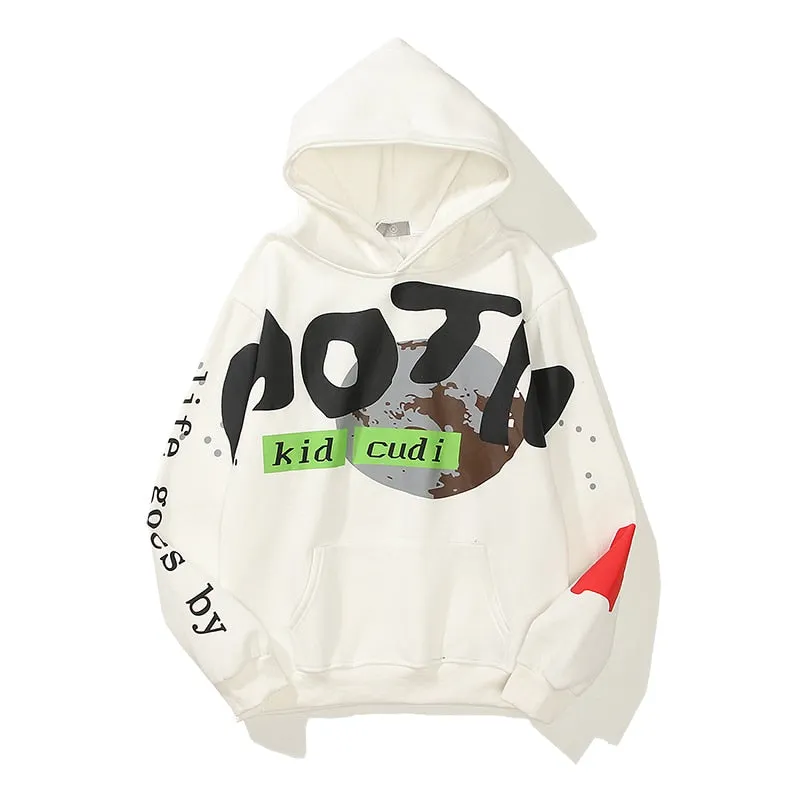 Unisex Retro Oversize Pullover Hoodies Maxct