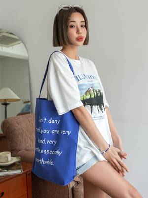 Slogan Graphic Large Capacity Shopper Bag - Women Tote Bags