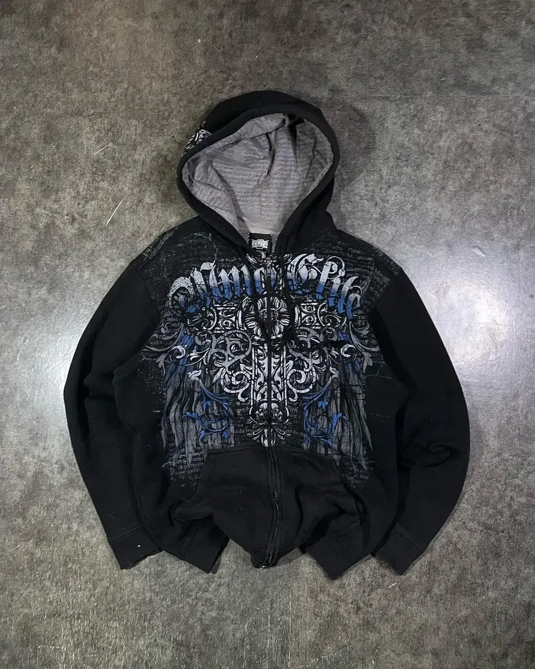 90s Streetwear Woman Hoodie Y2K Cyber Grunge Emo Zip Up Sweatshirts Vintage Graphics Print Kpop Aesthetic Gothic Clothes Clothes for Women