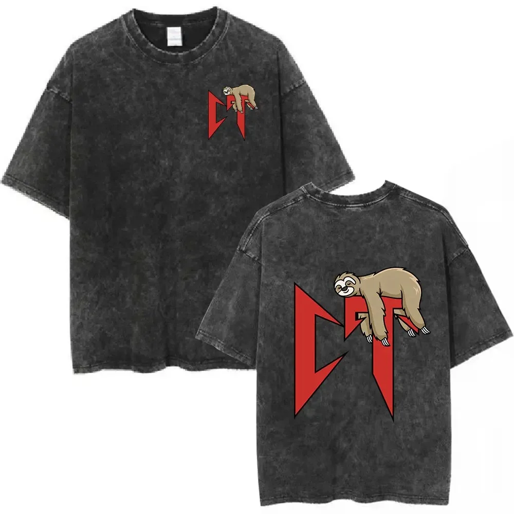 Maxct Natanael Cano Nata Montana Vintage Washed T Shirts Amor Tumbado Short Sleeve T-shirt Men Fashion Casual Cotton Comfort T-shirts