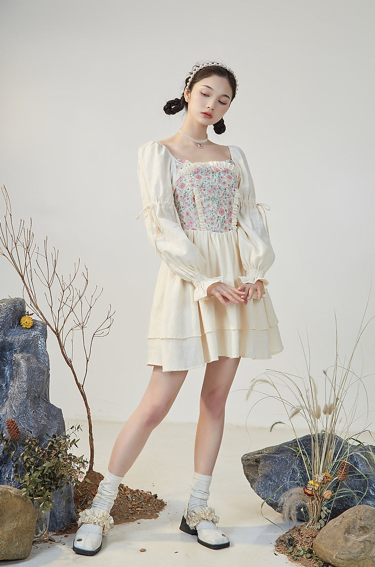 Florals In Bloom Ruffle Dress Maxct