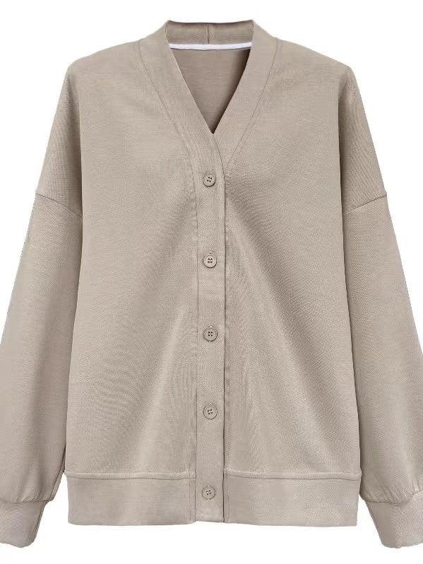 Maxct V neck sweater jacket