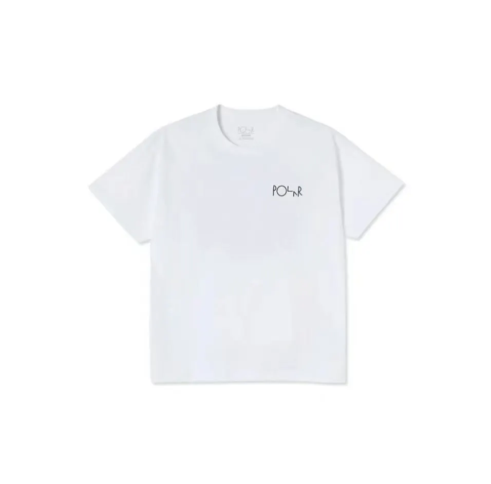 90s Streetwear Polar Skate Y2K Clothing Men Women Harajuku Back Letter Graphic Print Oversized T Shirt Hip Hop Gothic Cotton Short Sleeve Tops