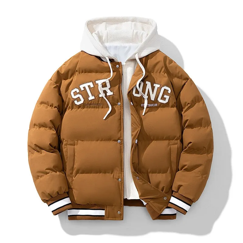 Maxct &Men's Windproof Hooded Thick Thermal Jacket