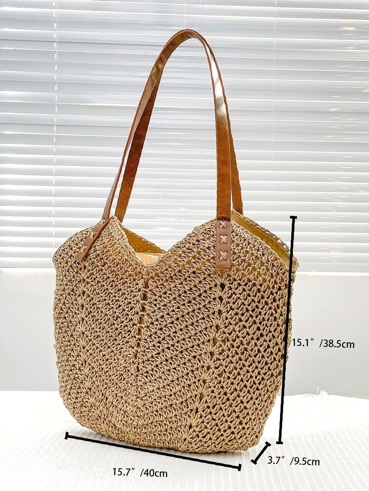 Maxct - Hollow Out Straw Bag  - Women Tote Bags