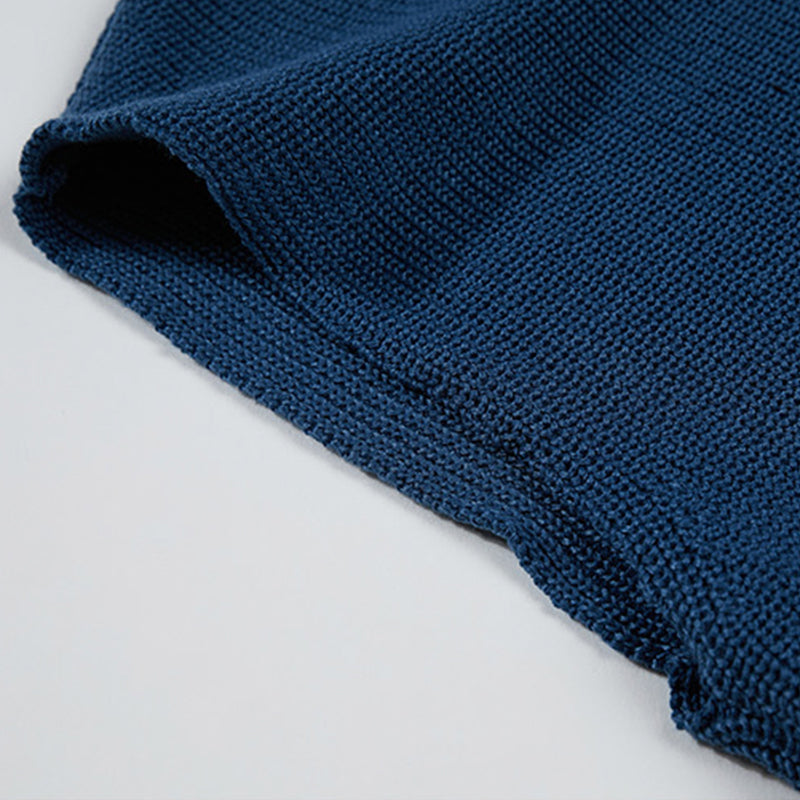 Maxct Solid V-Neck Knit Tank Top Sweater