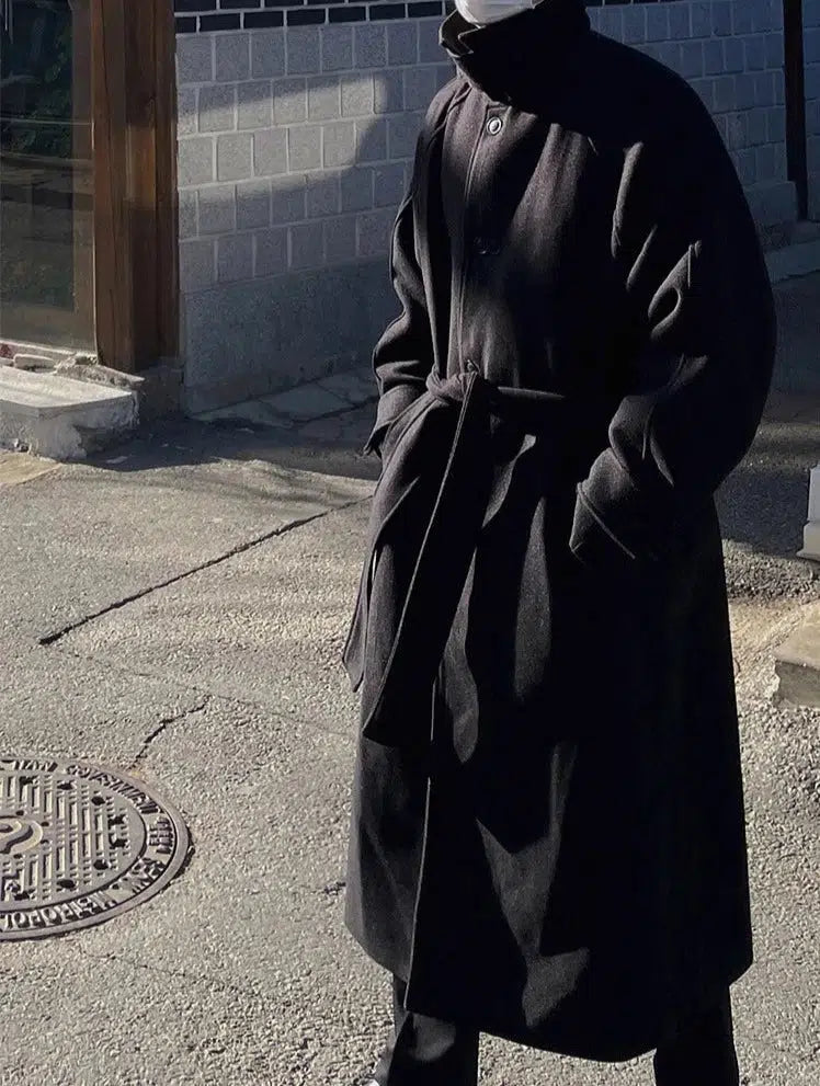 Maxct Thickened Wool Trench Coat