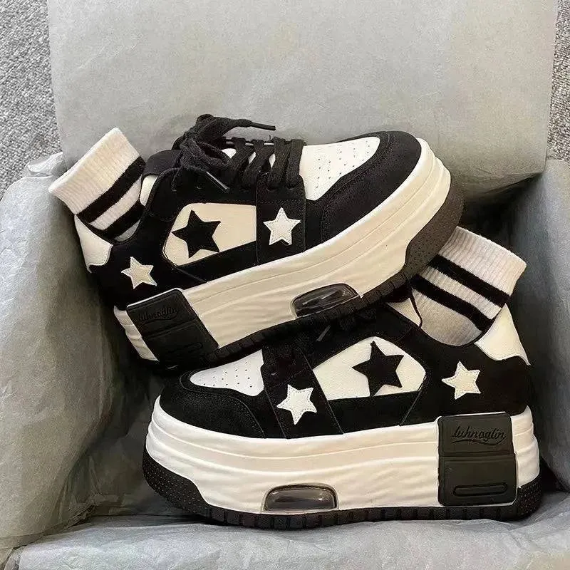 Thick Platform Shoes Stars Trainers Chunky Platform Sneakers Maxct