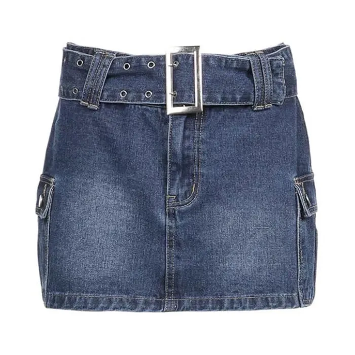 Mercury Rising Y2K Denim Skirt Maxct