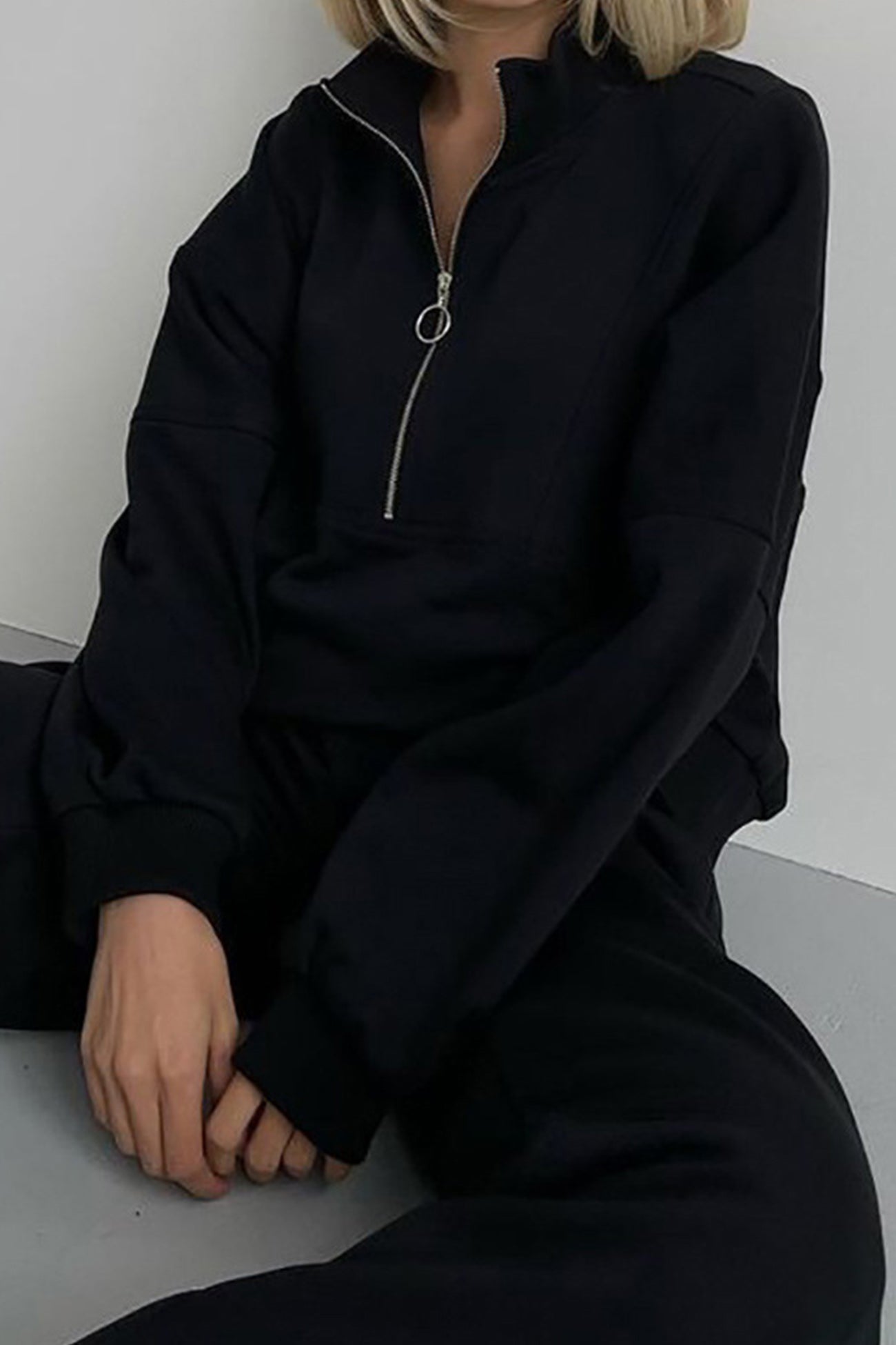 Maxct Zip-up Stand Neck Sweatshirt Suits