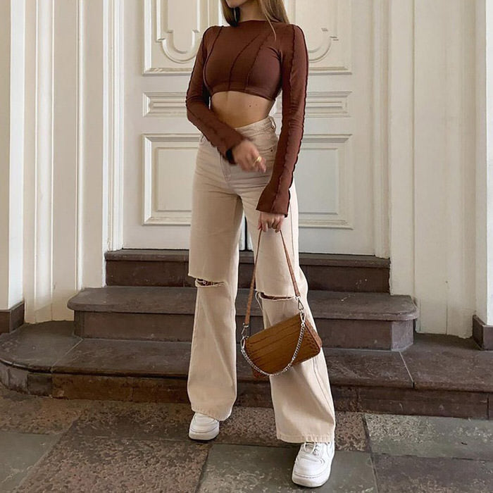 Portrait Mode Flare Jeans Maxct