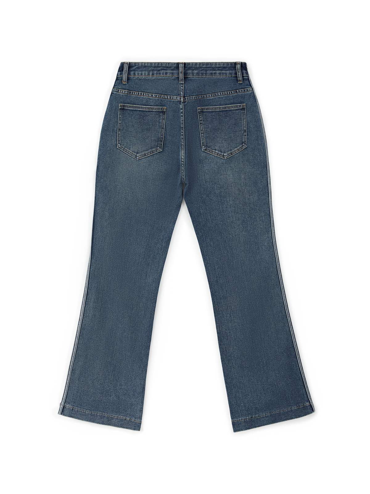 Panel Striped Vintage Flare Jeans Maxct