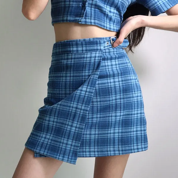 Sweet Dress Code Plaid Skirt Maxct