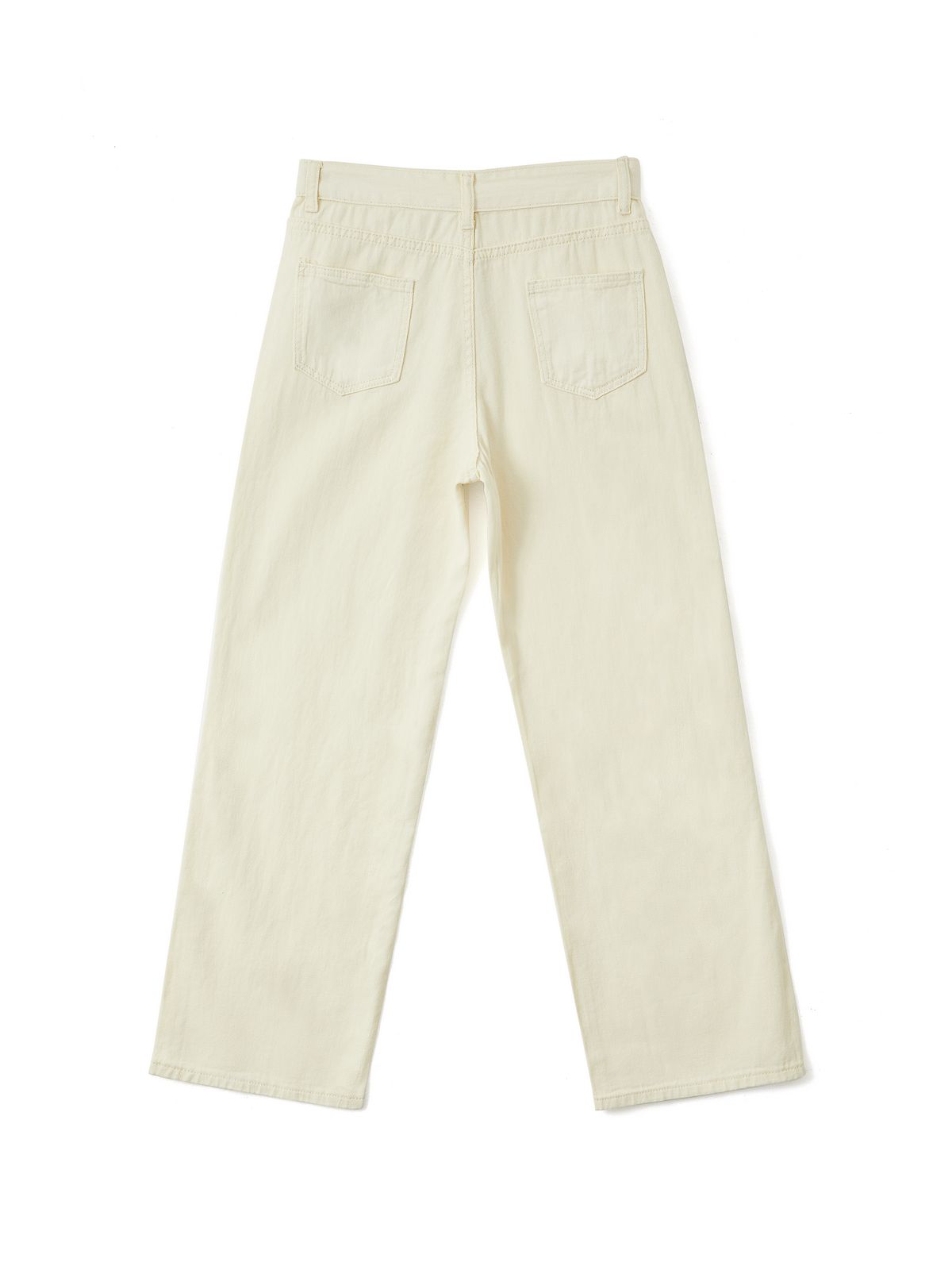 Basic Wash Straight Leg Boyfriend Jeans Maxct